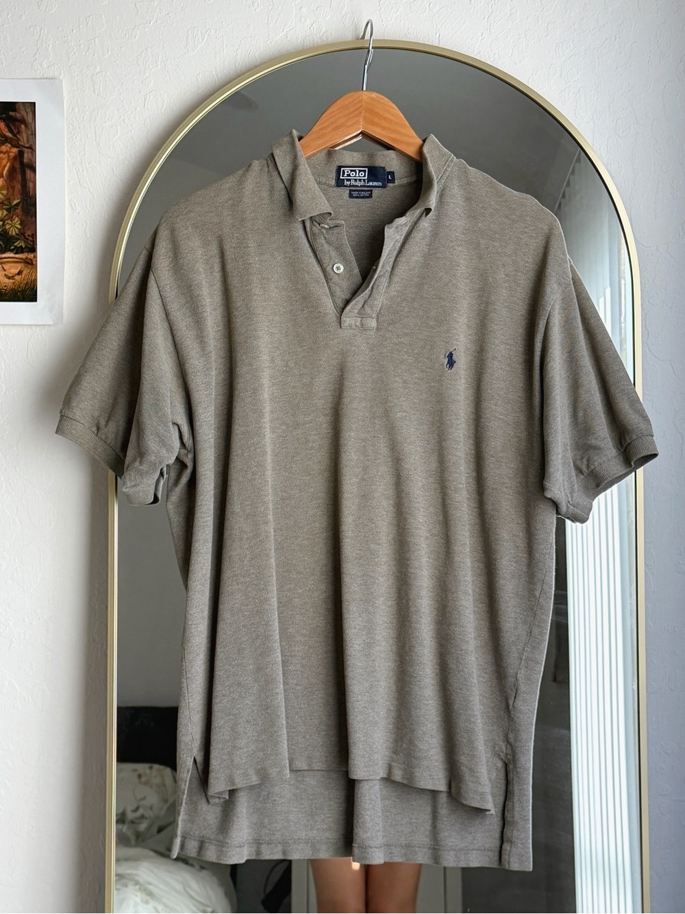 Polo by Ralph Lauren Men's Olive Polo with Navy Pony
